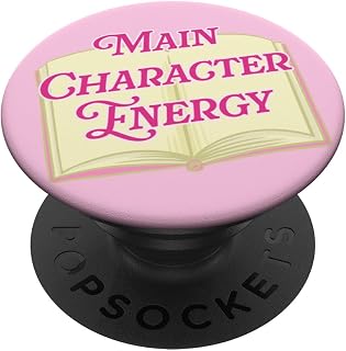 PopSockets Funny Book Phone Grip- Main Character Pink PopSockets Adhesive PopGrip