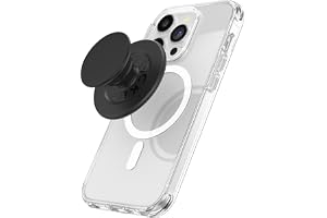 PopSockets Phone Grip for MagSafe, Magnetic Holder- Black | Removable, For Kindle / Android / iPhone, With Magnet, Black, iPad, Removable, Popper