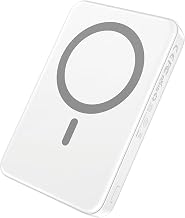 Portable Charger for Magsafe Power Bank, 10000mAh Magnetic Phone Charger | USB-C 20W Fast Charging, Slim Wireless Battery Pack for iPhone 17/16/15/14/13 Series,for Travel Cruise Essentials-Cream