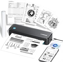 Portable Printers, D820 Wireless Bluetooth Printers Support 2" to 8.5" Width Thermal Paper & 8.5"x11" US Letter Size, Receipt Printers for Home Use Suitable for Phone & PC (Black) 1pack