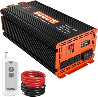 Power Inverter 12V DC to 110V/120V AC Converter for RV (5000W-3)