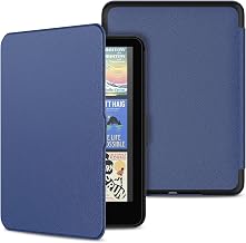Premium PU Leather PC Hard Back Cover Incompatible with TCL Remarkable Nokia - with Auto Sleep/Wake Function - Blue