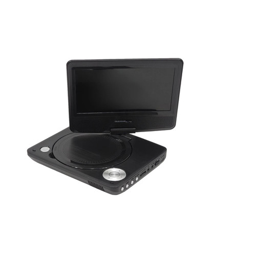 Proscan Elite Portable 7" Swivel Screen DVD Player SD Card Slot 2.5 Battery BLK