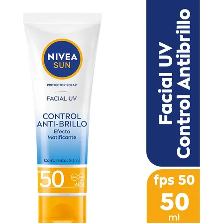 Protector solar facial NIVEA Control Anti-Brillo FPS 50 50 ml