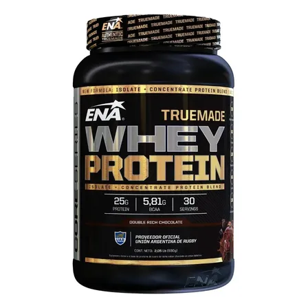 Proteina Whey Protein ENA Sport True Made en polvo 2 Lb sabor chocolate