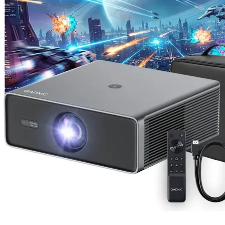 Proyector Gadnic Conexi&oacute;n Inal&aacute;mbrica BT 12000 L&uacute;menes AutoFocus + Auto Keystone