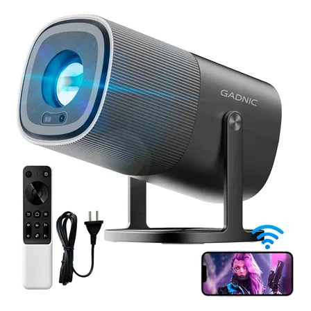Proyector Port&aacute;til Gadnic FHD ATV 9000 L&uacute;menes Screen Mirroring 200 ANSI Enfoque Autom&aacute;tico Rotaci&oacute;n 270