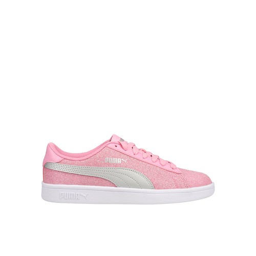 PUMA Smash V2 Glitz Glam Glitter  Youth Girls Pink Sneakers Casual Shoes 367377-