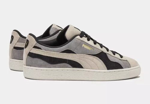 Puma Suede Camowave Coastal Fog  399567-01 Fashion Shoes