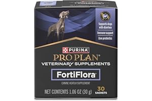 Purina Pro Plan Veterinary Supplements FortiFlora Dog Probiotic Supplement, Canine Nutritional Supplement - 30 ct. Boxes
