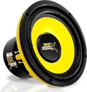 Pyle 6.5" Mid Bass Woofer Sound Speaker System &ndash; 300W Peak Power, 4 Ohm Impedance, 60-5000Hz Frequency Response, Aluminum Voice Coil, Butyl Rubber Surround, for Car Component Stereo (Yellow)