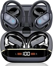 Qecnato 75H Sports Wireless Earbuds Bluetooth 5.4 Headphones Stereo, Black