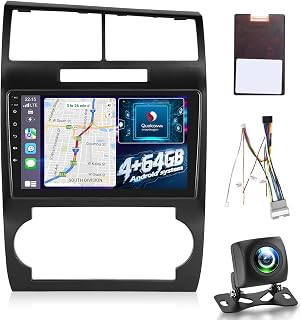 [Qualcomm 8-Core] Android Radio for Dodge Charger/Magnum 2005-2007: 4+64G 9 inch IPS Touchscreen Carplay Stereo - 3D Car Model, Cooling Fan, 5G/WiFi, DSP Hi-Res, Custom UI Design + AHD Backup Camera