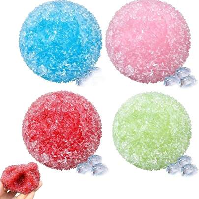 Random pc Handmade DIY Non-Rebounding Sand Ball, Crunchy Soft Squeeze Stress Relief Ball With Sand Sound, Mood-Boosting $3.97