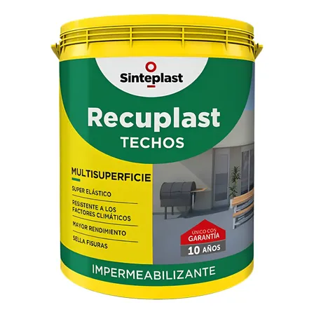 Recuplast Techos Membrana Impermeabilizante Rojo Teja 20 Kg Rojo Teja Mate