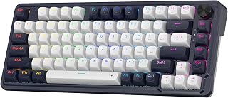 Redragon K673 HE Wired Hall-Effect Rapid Trigger Magnetic Gaming Keyboard | Multi-Function Control Wheel, Silky POM 8K Switches for Valorant & FPS Precision, Zero Delay, Compact 80% Size, PRO Software