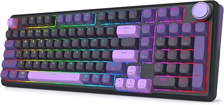 Redragon K768 PRO Wireless 100-Key Gasket Gaming Keyboard, Knob + 8000mAh