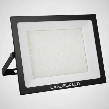 Reflector Proyector Led Exterior 300w Candela Luz Fria Negro Blanco Fr&iacute;o