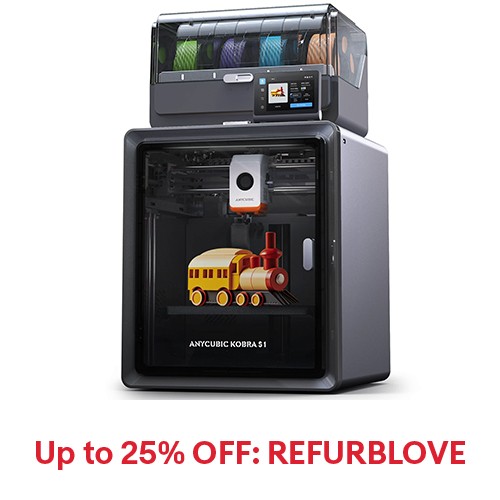 【Refurbished 70%】 ANYCUBIC Kobra S1 Combo FDM 3D Printer Multi-color Printing