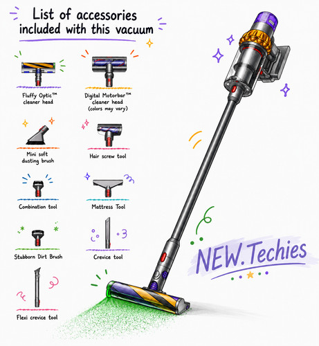 Refurbished Dyson V15 Detect Total Clean Extra - Yellow/Nickel