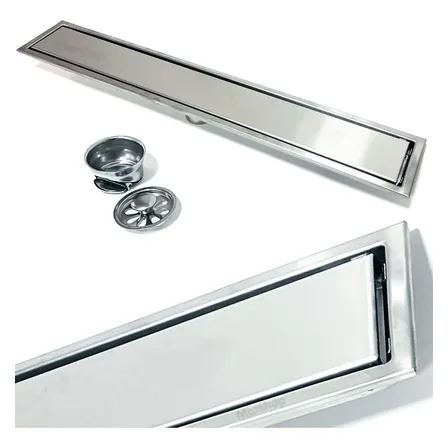 Rejilla Desague Lineal Ducha Ba&ntilde;o Acero Inoxidable 60cms