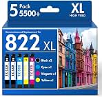 Remanufactured Compatible for 822XL for Epson WF-3820 Printer Ink Cartridge