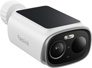 REOLINK 3K Security Cameras Wireless Outdoor Dual-Band WiFi 6, Argus Solar | 5MP Color Night Vison, Person/Vehicle/Animal Smart AI Detection, IP67, max. 512G Local Storage, Smart Alerts, No Subscription