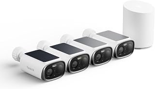 REOLINK Security Cameras Wireless Outdoor, 3K 5MP Dual-Band WiFi 6, Person/Vehicle/Animal Smart AI Detection, IP67, Local Storage, Smart Alerts, No Subscription, Home Hub Mini with 4X Argus Solar