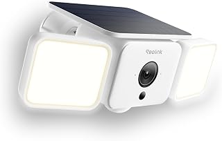 REOLINK Solar Floodlight Security Cameras Wireless Outdoor, Up to 1000lm | AI/PIR Motion-Activated Floodlight, 2K 150&deg; Color Night Vision, Light & Siren Alarm, Two-Way Talk, WiFi 6 2.4/5GHz, IP66
