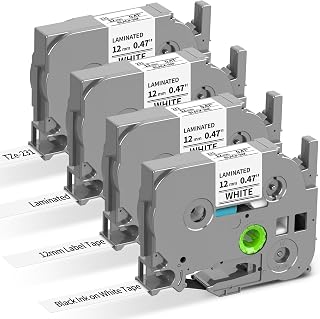 Replacement for Brother TZe-231 TZe231 P Touch Label Tape 12mm 0.47 White