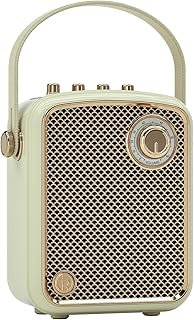 Retro Bluetooth Speaker, Wireless Portable Speakers with 80W Stereo Sound | Deep Bass, TWS, Live Broadcast, Mic and Instrument 6.35mm Jack, Big Loud, Vintage Decor for Home, Gifts for Women, Man, Teens