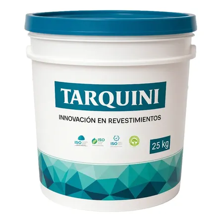 Revestimiento Texturado Raya Mediano 25kg Tarquini Color Gris Lunar Mediano