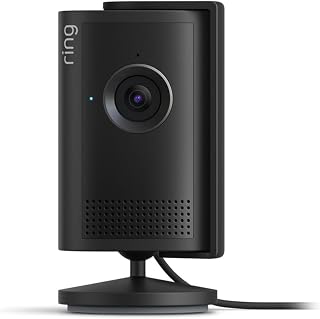 Ring Indoor Cam 2K (newest model) — Retinal 2K for crisp, true-to-life video quality, 6x Enhanced Zoom, Night Vision, Black
