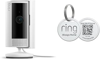 Ring Indoor Cam (2nd Gen), White with Ring Pet Tag