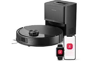 roborock Q10 S5+ Robot Vacuum and Mop, 10,000Pa Suction, Upgraded from Q8 max+, 70 Days Self-Emptying, Obstacle Avoidance, Sonic Mopping, Dual Anti-Tangle Design, Auto Mop Lifting, Black
