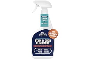 Rocco & Roxie Supply Co. Stain & Strong Odor Eliminator, Enzyme Cleaner, Pet Odor Eliminator for Home - Carpet Stain Remover for Cats & Dog Pee - Urine Destroyer - Carpet Cleaner Spray Clear, 32 Fl Oz