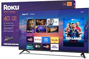 Roku 40-Inch Select Series Smart TV 2026-1080p Full HD TV - RokuTV | Flat Screen LED Television with Voice Remote, Wi-Fi & Bluetooth Headphone Mode - Streaming Live Local News Sports & Movies