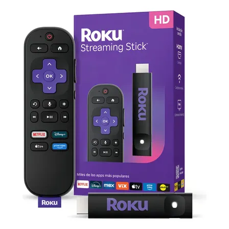 Roku streaming Stick 1ra generaci&oacute;n color negro control de voz