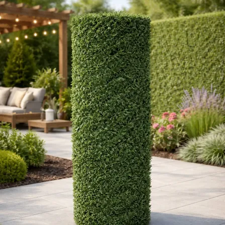 Rollo Tejido Romboidal Pasto Artificial Cerco - 1,80 X 5 Mts Verde