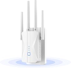 ROQRL WiFi Extender 2026 AC1200 Dual Band 5GHz/2.4GHz Signal Booster Up to 15,999 Sq.ft, 3-in-1 Wireless Repeater Router Amplifier for Home with Ethernet Port