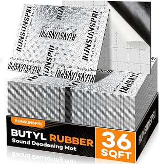 RUNSUNSPRI Car Sound Deadening 80 mil 36 sqft Sound Deadening Mat