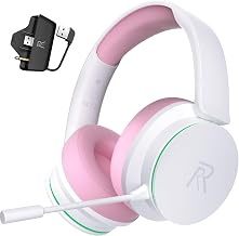 RYR Wireless Gaming Headsets, Bluetooth 5.3, 3D Surround Sound, Rotatable Earmuffs, Gaming Headphones with Noise Canceling Microphones for Series X|S, Xbx One, PS5, PS4, Mac