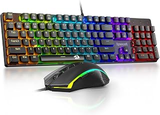 S177 Wired Mechanical Gaming Keyboard and Mouse Combo with 10000 DPI