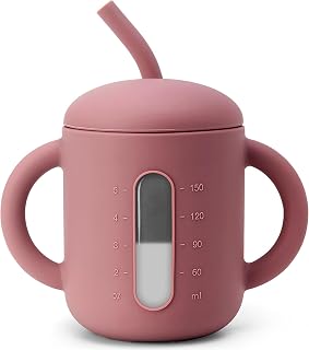 SAMiGO Silicone Baby Straw Cup Sippy Cup for 6+ Months, Infant to Toddler