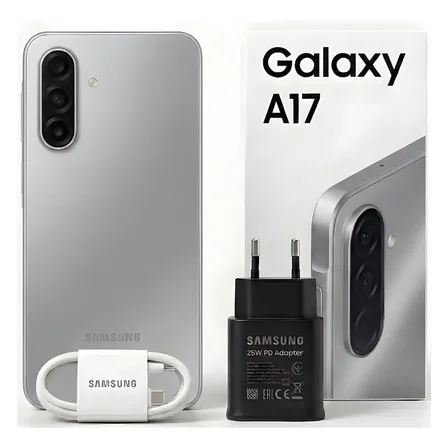 Samsung Galaxy A17 128gb 4gb Ram Nfc + Carg&aacute;dor Orig&iacute;nal Gris