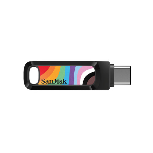 SanDisk 128GB Ultra Drive Dual Go USB Type-C Drive, Rainbow - SDDDC3-128G-GRNBW