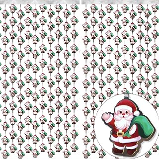 Santa Claus Party Decorations - 2 Packs Silvery Foil Fringe Streamers Curtains for Bachelorette, Birthday Backdrop Decorations,Bridal Shower Party Decorations (3.3x6.6 ft)
