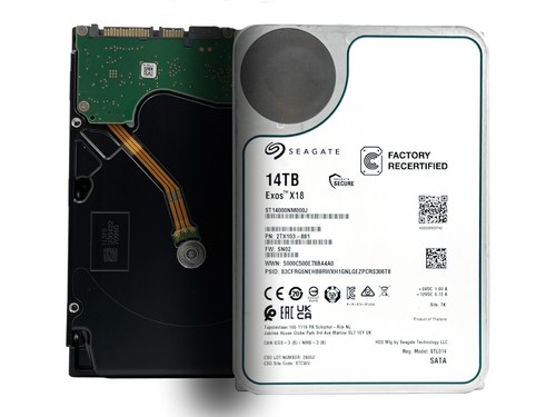 Seagate Exos X18 14TB ST14000NM000J 256MB SATA 6Gb/s 3.5"  Enterprise Hard Drive