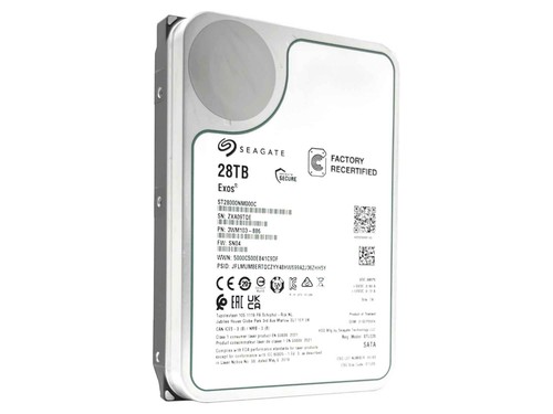 Seagate Exos X22 ST28000NM000C 28TB CMR SATA 6Gb/s 3.5" Enterprise Hard Drive