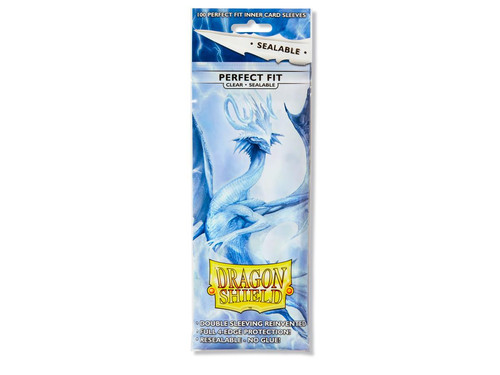 Sealable Perfect Fit Clear 100 ct Dragon Shield Sleeves Standard